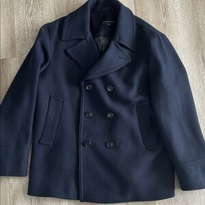 Like New Banana Republic Men's Navy Peacoat Sz XL